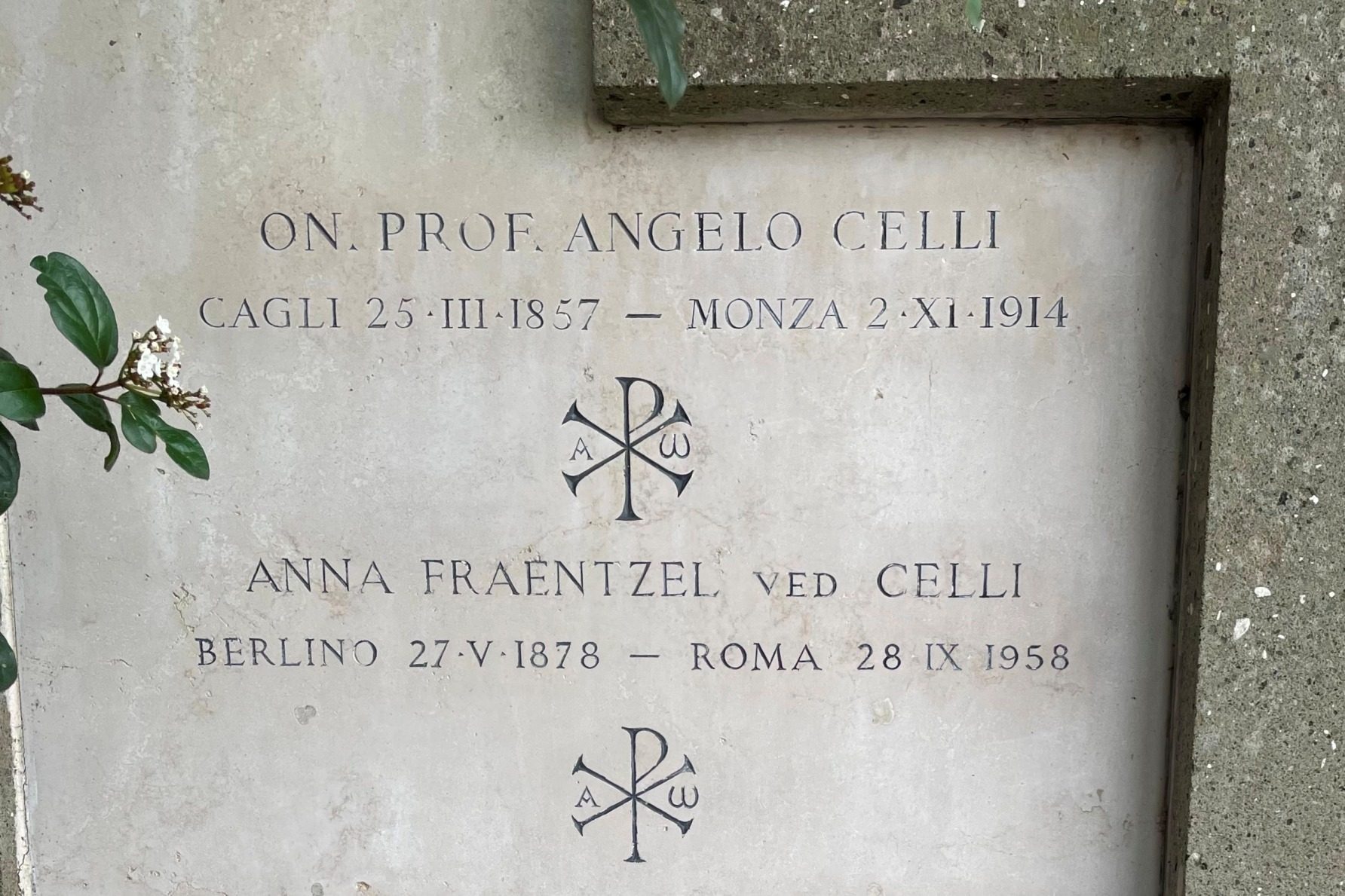Angelo Celli and Anna Fraentzel's tomb, Frascati (by Giulia Lenci) - 04.jpeg